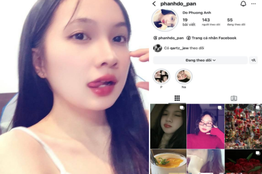 Hoàng Khánh Ngân đại học bướm nhẵn bóng